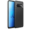Carbon Softcase Backcover voor de Samsung Galaxy S10 - Zwart