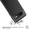 Carbon Softcase Backcover voor de Samsung Galaxy S10 - Zwart