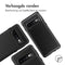 Carbon Softcase Backcover voor de Samsung Galaxy S10 - Zwart