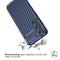 Carbon Softcase Backcover voor de Samsung Galaxy S23 - Blauw