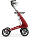 Carbon Ultralight Rollator Rood - Brede maat inclusief tas