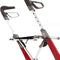 Carbon Ultralight Rollator Rood - Brede maat inclusief tas