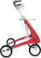 Carbon Ultralight Rollator Rood - Brede maat inclusief tas