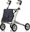 Carbon Ultralight Rollator Wit - Brede maat inclusief tas