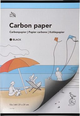Carbonpapier Qbasic A4 21x31cm 10x zwart