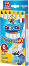 Carcioca textielstift Fabric, doos van 6 stuks in geassorteerde kleuren