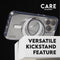 CARE by PanzerGlass Feature Case - Transparant w. - Zilver Kickstand & MagSafe iPhone 16 Plus