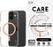 CARE by PanzerGlass Flagship Case - Transparant Urban Combat w. Peachy MagSafe iPhone 16