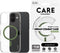 CARE by PanzerGlass Flagship Case - Transparant Urban Combat w. - Groen MagSafe iPhone 16