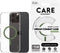 CARE by PanzerGlass Flagship Case - Transparant Urban Combat w. - Groen MagSafe iPhone 16 Pro Max