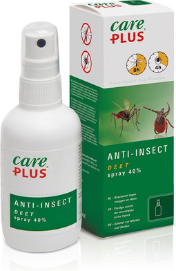 Care plus Anti-Insect Deet 40% spray, 100ml- beschermt tegen muggen en teken
