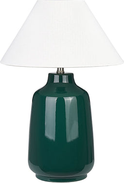 CARETA - Tafellamp - Groen - Keramiek