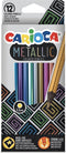 Carioca kleurpotlood Metallic, 12 stuks in een kartonnen etui