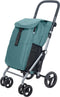 Carlett Classic Duo Boodschappentrolley - Tasinhoud 53L - Koelvak 10L - 4 wielen - Lichtgewicht - Opvouwbaar - Groen