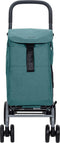 Carlett Classic Duo Boodschappentrolley - Tasinhoud 53L - Koelvak 10L - 4 wielen - Lichtgewicht - Opvouwbaar - Groen