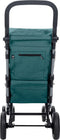 Carlett Classic Duo Boodschappentrolley - Tasinhoud 53L - Koelvak 10L - 4 wielen - Lichtgewicht - Opvouwbaar - Groen