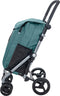 Carlett Classic Duo Boodschappentrolley - Tasinhoud 53L - Koelvak 10L - 4 wielen - Lichtgewicht - Opvouwbaar - Groen