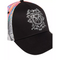 Carlo Colucci Basecap Black-Multi with 3D Rubber Print