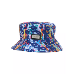 Carlo Colucci Bucket Hat Blue-Multicolor Reversable - S/M (56-58cm)