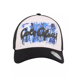 Carlo Colucci Truckercap Black-Cream with 3D Print