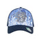 Carlo Colucci Truckercap Navy-Multi with Allover Print