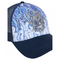 Carlo Colucci Truckercap Navy-Multi with Allover Print