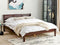 CARNAC - Tweepersoonsbed - Donker hout - 160 x 200 cm - Rubberhout