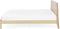 CARNAC - Tweepersoonsbed - Lichthout - 160 x 200 cm - Rubberhout