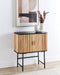 CARNEY - Dressoir - Lichthout/Zwart - MDF