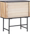 CARNEY - Dressoir - Lichthout/Zwart - MDF