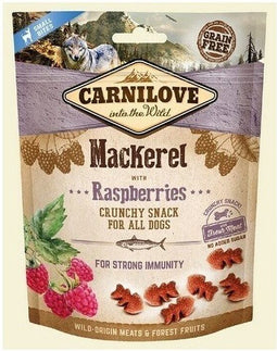 Carnilove Crunchy hondensnack Mackerel with Raspberries 200 gram - - Hondensnack