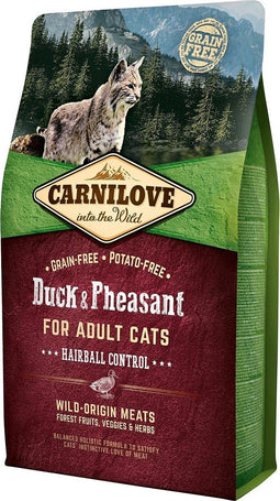 Carnilove granenvrij Eend & Fazant Hairball control 6kg