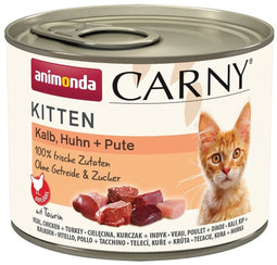 Carny Kitten 12x200g - kalfsvlees, kip & kalkoen