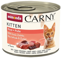 Carny Kitten 12x200g - Rund & Kalkoen