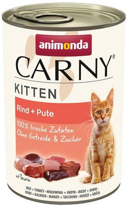 Carny Kitten 12x400g - Rund & Kalkoen
