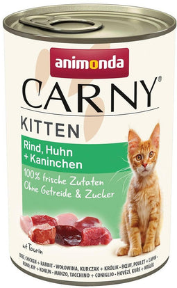 Carny Kitten 12x400g - Rundvlees, kip & konijn