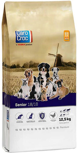 Carocroc Senior Silver 18/10 12.5 kg - Hond