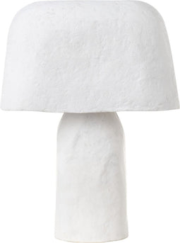 CARRASCO - Tafellamp - Wit - Papier-maché
