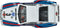 Carrera, miniatuur auto Lancia Beta Montecarlo Nr.3 Digital 132, Wit / Blauw