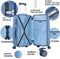 CarryOn Skyhopper Grote Reiskoffer 78cm - Koffer 85 Ltr met TSA-slot en OKOBAN - Blauw