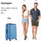 CarryOn Skyhopper Grote Reiskoffer 78cm - Koffer 85 Ltr met TSA-slot en OKOBAN - Blauw
