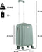 CarryOn Skyhopper Handbagage en Beautycase - 55cm TSA Trolley en Make-up koffer - Olijf