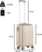CarryOn Skyhopper Handbagage Koffer 55cm – 32 Ltr Trolley met TSA-slot - Champagne
