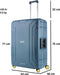 CarryOn Steward TSA Reiskoffer 100 liter - Grote koffer 75cm met kliksloten - Blauw