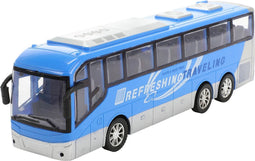 Cars & Trucks Reisbus Blauw Frictie, 32cm