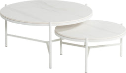 Carson koffietafel wit dia. 6 H 30 cm