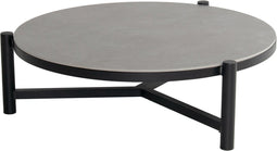 Carson koffietafel zwart dia. 126xH 38 cm