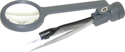Carson MG-88 Lighted MagniGrip 4x Loep met Pincet & Licht
