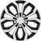 Cartrend 75568 wieldoppen set van 4 Daytona zwart/zilver 15 inch
