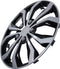 Cartrend 75568 wieldoppen set van 4 Daytona zwart/zilver 15 inch